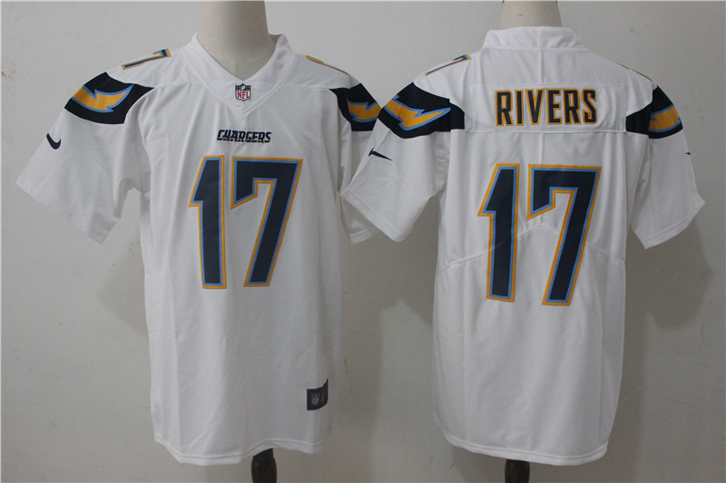 Men's Los Angeles Chargers Philip Rivers #17 White Jersey